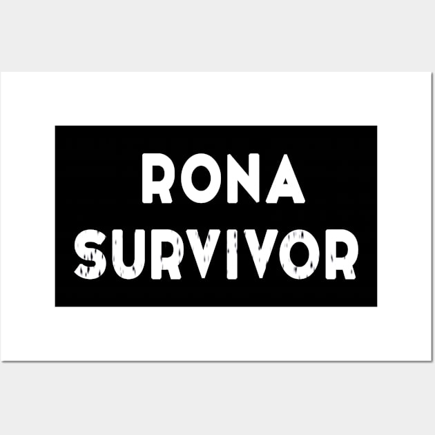 Rona Survivor, Quarantine Shirt , Pandemic Tee, Corona Shirt, Funny Covid Shirt, Coronavirus Wall Art by adil shop